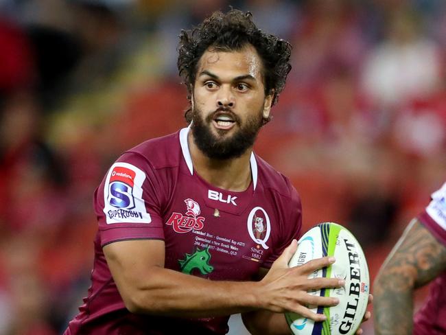 Karmichael Hunt of the Reds during the Super Rugby game between the Queensland Reds and the NSW Waratahs. Pic Darren England.