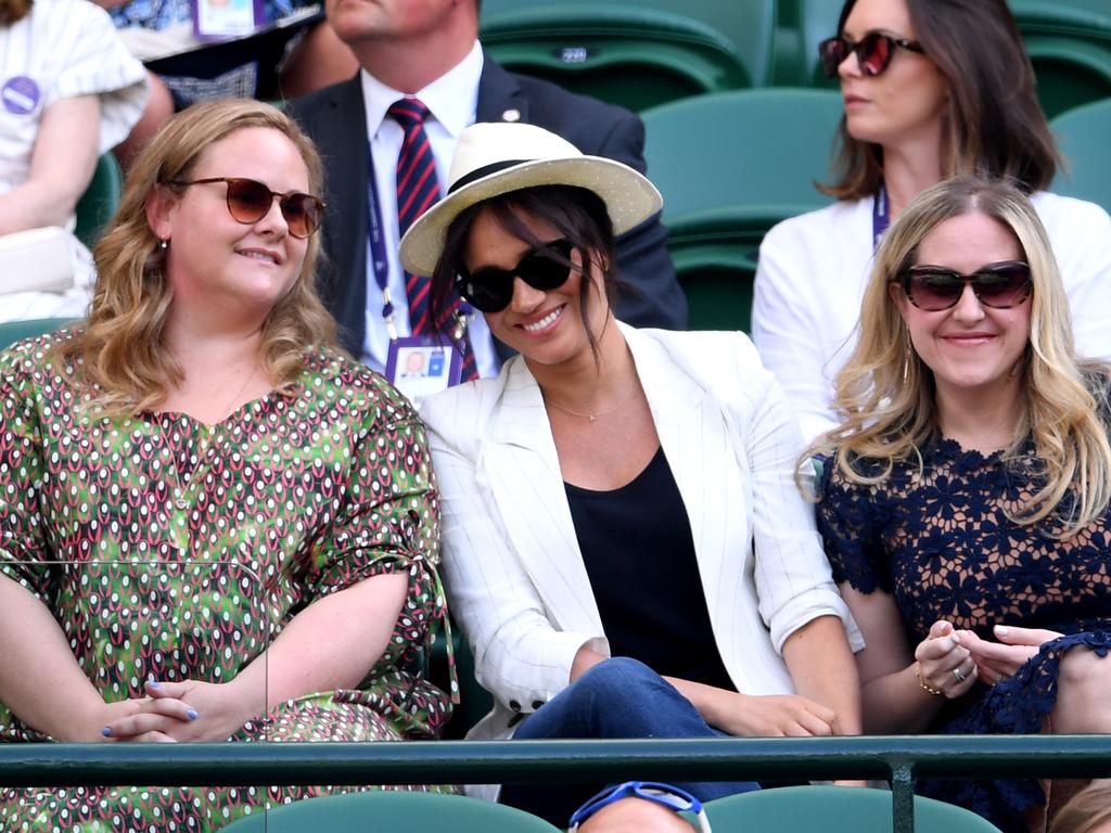 Meghan’s appearance at Wimbledon attracted enormous criticism. Picture: Laurence Griffiths/Getty Images