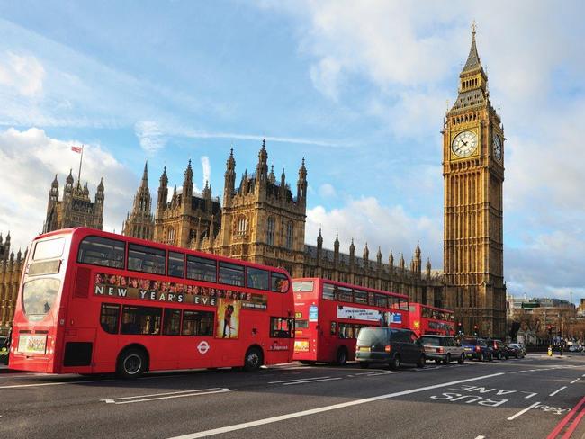 London's  Big Ben and Red Buses for Phil Hoffmann Travel supp  Escape 3/7/16