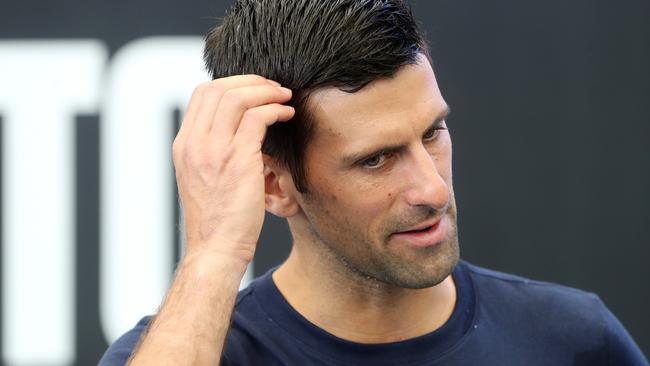 Novak Djokovic says the events of last year will stick with him for the rest of his life. Picture: Sarah Reed/Getty Images