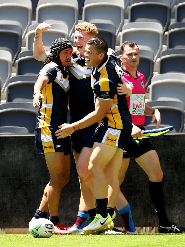 NRL Schoolboy Cup Semi Finals at Bankwest Stadium in Parramatta. Westfields Sports v Hills Sports. Picture: Toby Zerna