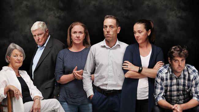 From left: Karen Breckenridge, Stephen Breckenridge, Vanessa Baylis, Phillip Noyce, Georgina Noyce and Rob Laird