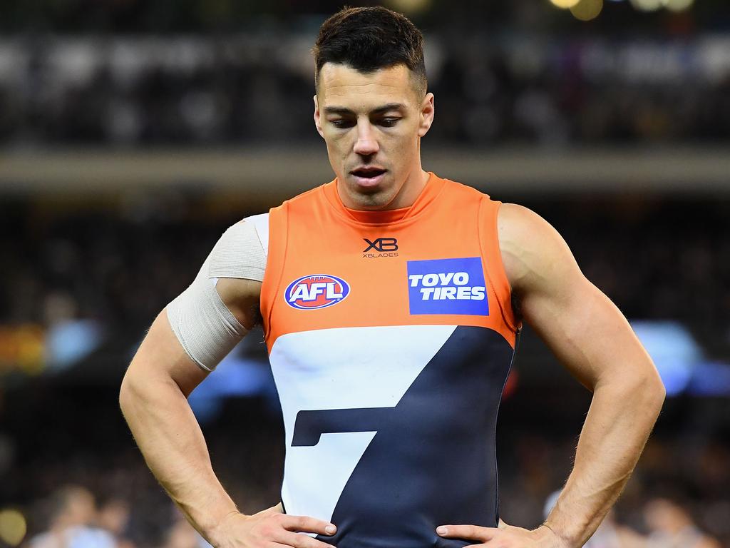 Dylan Shiel left the Giants in 2018. Picture: Quinn Rooney/Getty Images