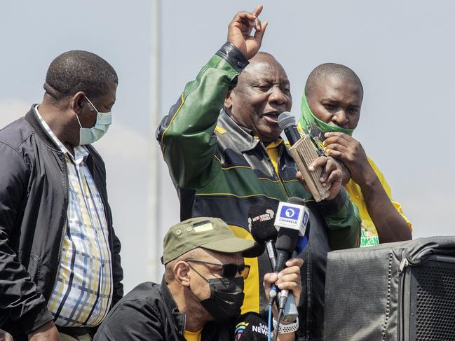 South Africa and Africa National Congress (ANC) president, Cyril Ramaphosa says vaccine production in SA will be a “game changer”. Picture: AFP