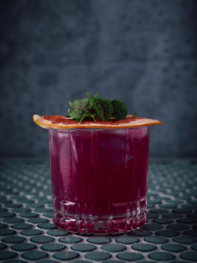 ‘Gin and juice’ with saffron gin, dragonfruit and watermelon. Pictures: Cod's Gift