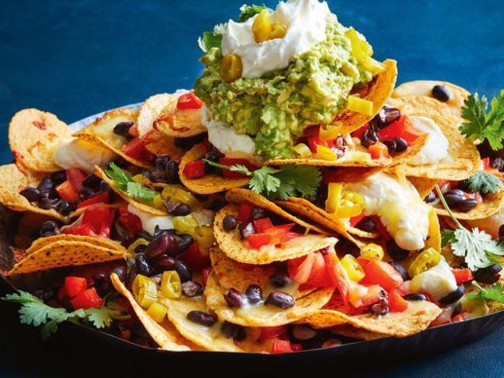 Quick and easy nachos with whipped feta.