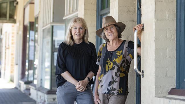 Wimmera Tourism officer Chris Niewand and Yarriambiack councillor Corinne Heintze in Minyip. Picture: Zoe Phillips