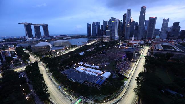 Commercial issues prevented Supercars from racing in Singapore in 2023, but Singapore organisers want to see the sport on the support card. Picture: AFP.