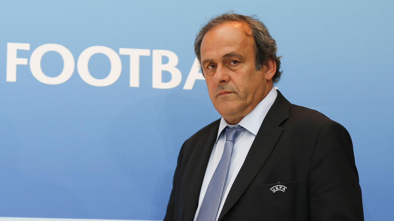 Michel Platini has denied being arrested