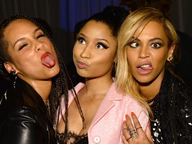 NEW YORK, NY - MARCH 30: (Exclusive Coverage) Alicia Keys, Nicki Minaj and Beyonce attend the Tidal launch event #TIDALforALL at Skylight at Moynihan Station on March 30, 2015 in New York City. (Photo by Kevin Mazur/Getty Images For Roc Nation)