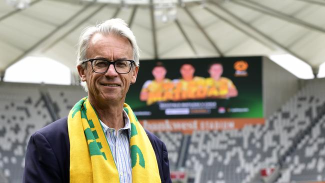 Football Federation Australia (FFA) CEO David Gallop poses for a photograph at BankWest Stadium in Parramatta, Sydney, Saturday, August 31, 2019. The Westfield Matildas will play Chile in the first of a two-match series at BankWest Stadium on November 9. (AAP Image/Bianca De Marchi) NO ARCHIVING