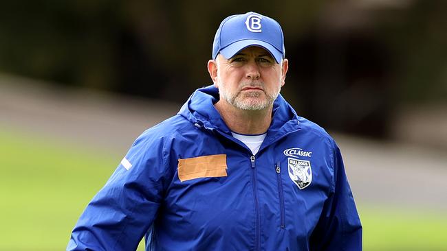 Coach Dean Pay during Canterbury-Bankstown Bulldogs at Belmore Sportsground. Picture. Phil Hillyard