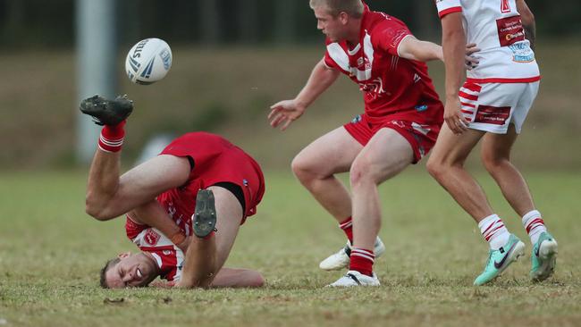 Kyle Lang in action for Kincumber. Picture: Sue Graham