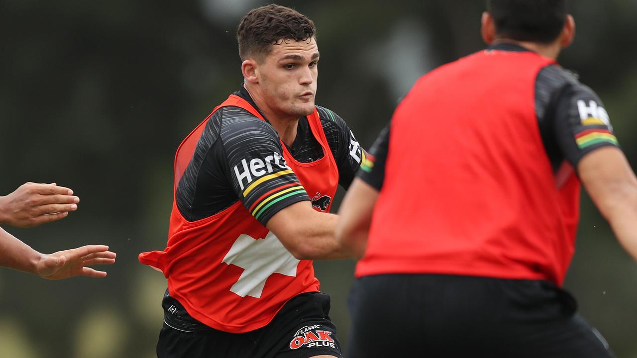 Nathan Cleary during Penrith Panthers training.