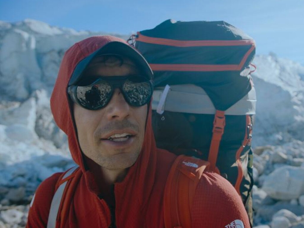 Climber Alex Honnold is taking it to the limit again in Arctic Ascent. Picture: Disney+