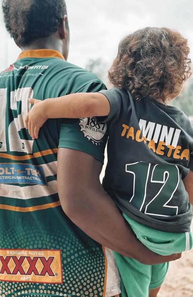 Suni Latu Taufaeteau and his father Sunia Taufaeteau. Photo: contributed