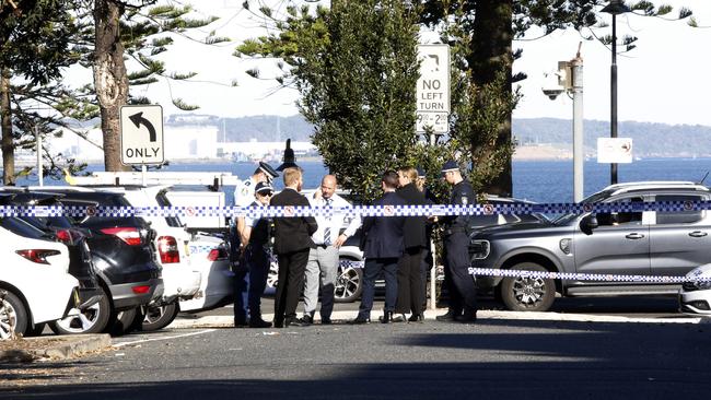 The men and the Audi left the scene before police arrived. Picture: NewsWire / John Appleyard