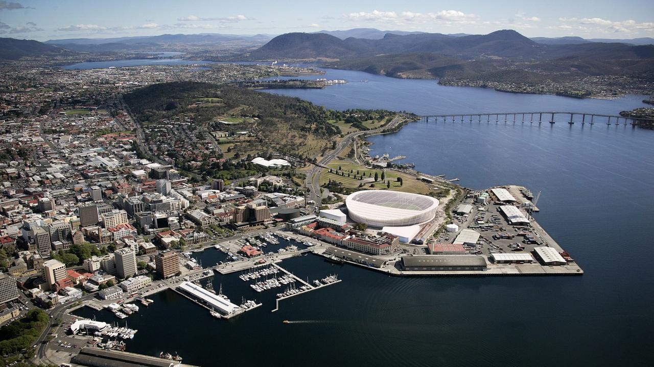 Designs of what Hobart's new AFL stadium at Macquarie Point could look like. Images supplied by AFL