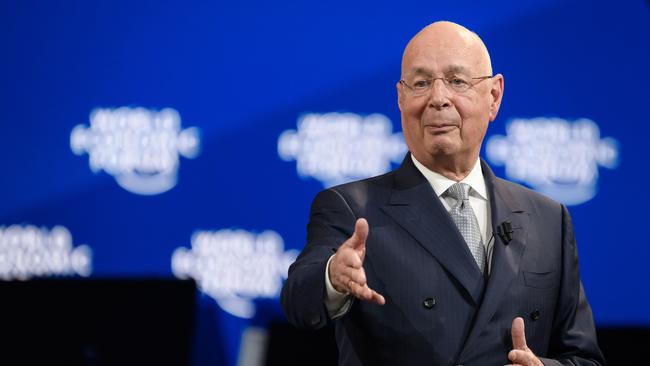 World Economic Forum (WEF) founder and executive chairman Klaus Schwab. Picture: AFP