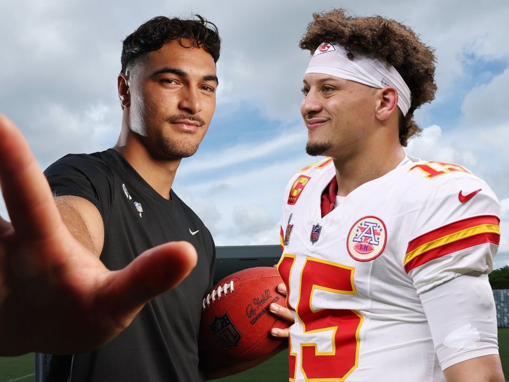 Jordan Petaia could make his NFL debut against Patrick Mahomes. Picture: Supplied