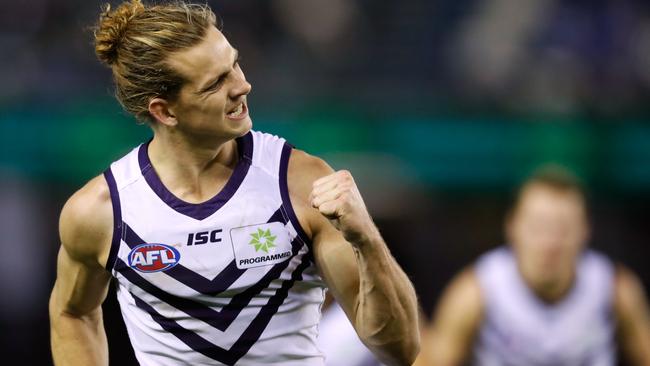 Ross Lyon has backed Nat Fyfe to return to the form that saw him win the Brownlow Medal in 2015. Picture: Getty