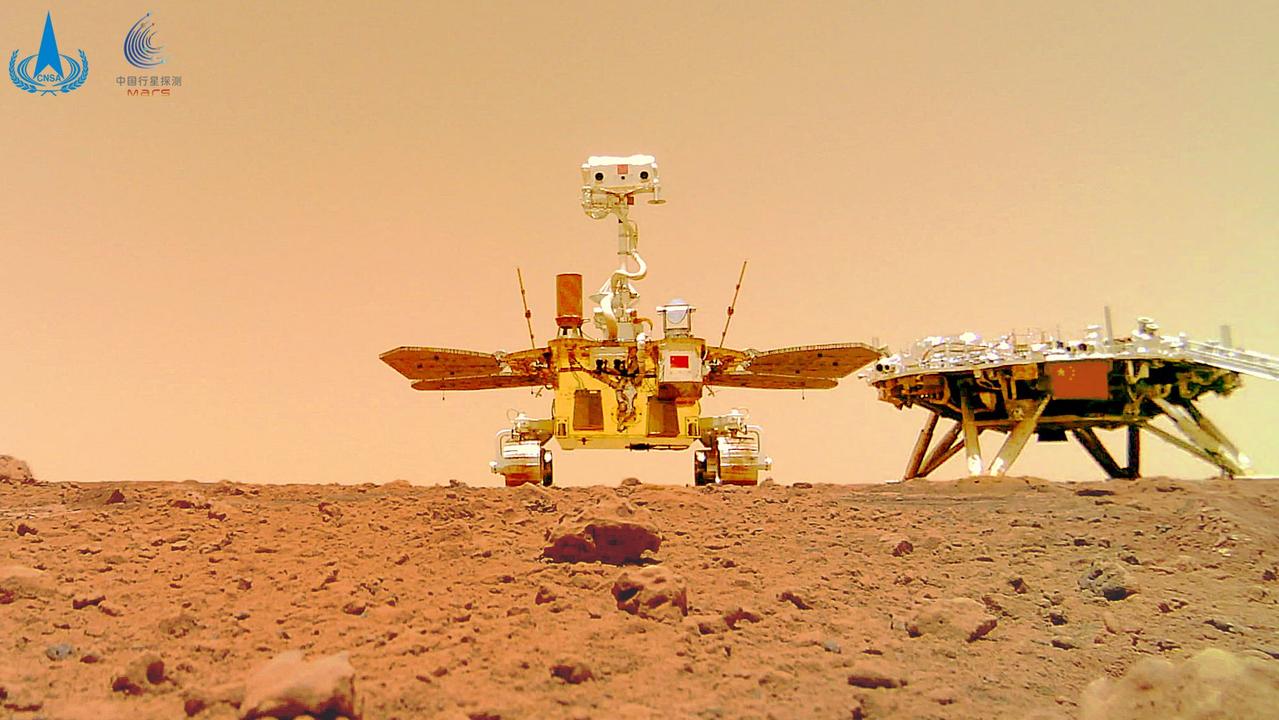 China’s Zhurong Mars rover. Picture: China National Space Administration/AFP