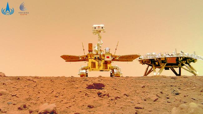 China’s Zhurong Mars rover. Picture: China National Space Administration/AFP