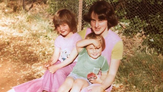 Marion Barter and her two children Sally and Owen.