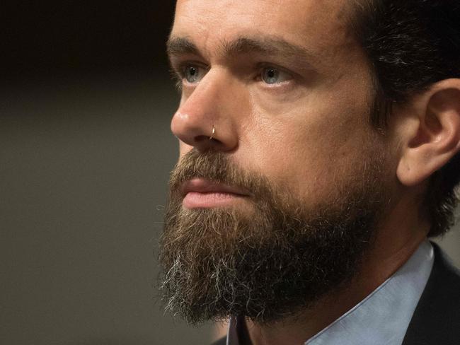 (FILES) In this file photo taken on September 05, 2018 CEO of Twitter Jack Dorsey testifies before the Senate Intelligence Committee on Capitol Hill in Washington, DC. - Twitter co-founder Jack Dorsey is expected to step down as the social media network's CEO, CNBC reported on November 29, 2021. (Photo by Jim WATSON / AFP)