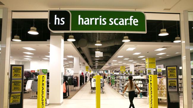 Harris Scarfe is bing bought by the owners of the Spotlight fabric and haberdashery chain. Picture: Brendan Radke