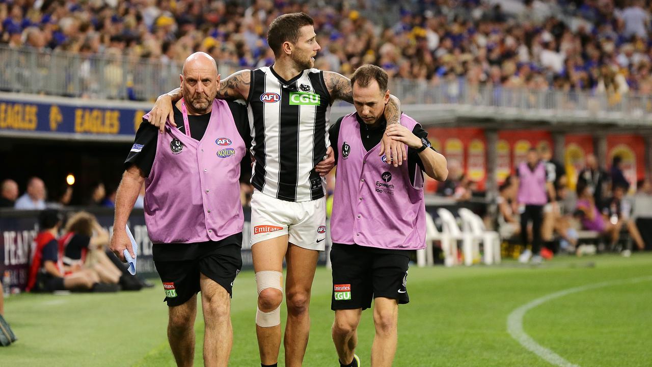 Howe has suffered a hamstring blow. Picture: Will Russell/AFL Photos/Getty Images