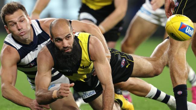 Bachar Houli’s retirement at the end of the 2021 season will signal the start of the changing of the guard at Richmond after three premierships in four years. Picture: Michael Klein