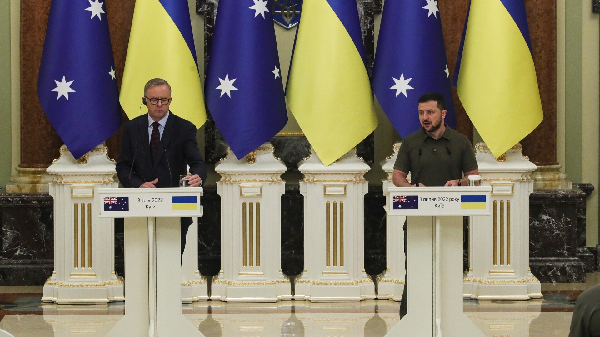 ‘Tanks on the way’: Albanese and Zelensky hold talks after inauguration of Pope Leo XIV