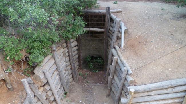 Stepping back in time ... the trenches at Johnsons Jolly.