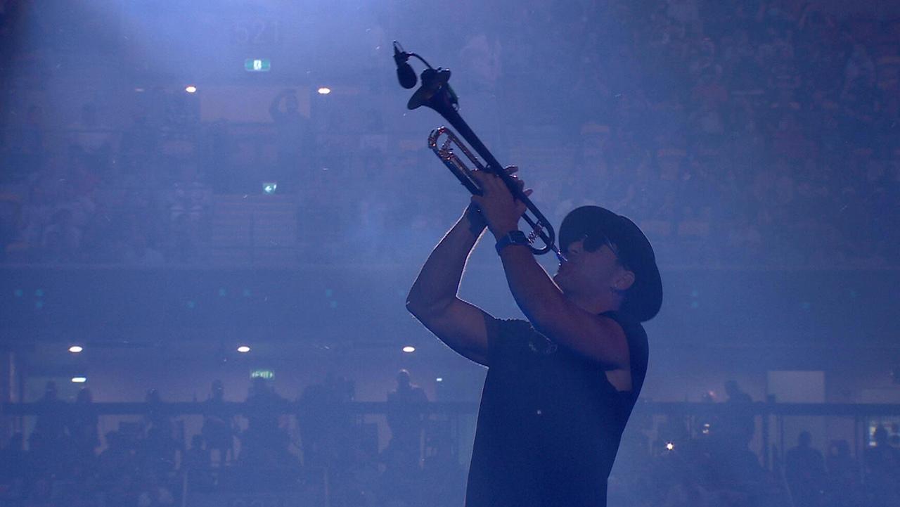 Timmy Trumpet at the NRL Grand Final.