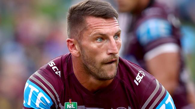 Manly's Lewis Brown is retiring from rugby league after 197 matches at the top level. Picture: Gregg Porteous