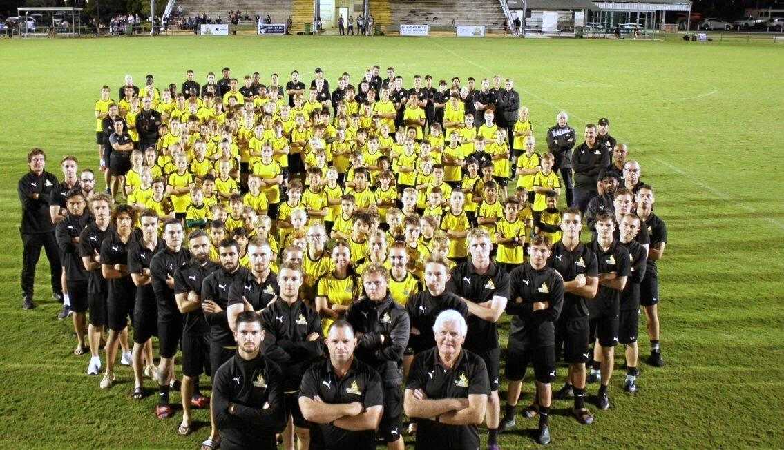 SHOW OF STRENGTH: Western Pride players, coaches and support staff had banded together to help the Ipswich club avoid NPL relegation. They were denied on Saturday night.