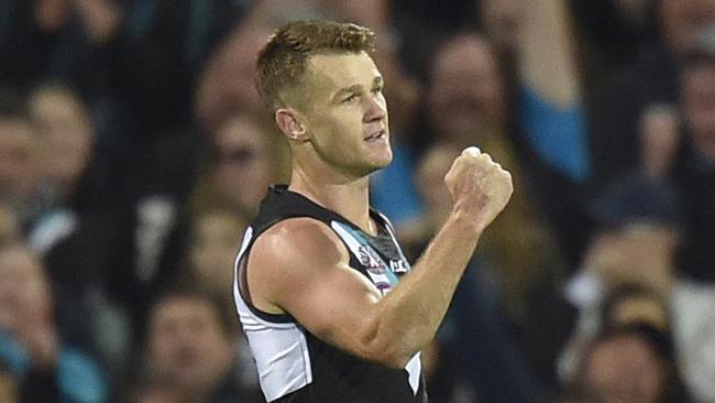 Robbie Gray kicked five goals for Port Adelaide against Carlton.