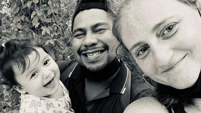 Tahnee Shanks and Jorge Aguirre Estudillo with daughter Adelynn. Picture: Facebook