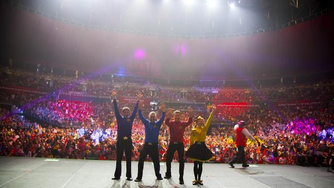 Little kids favourite The Wiggles play the big venues every December. Picture: Supplied