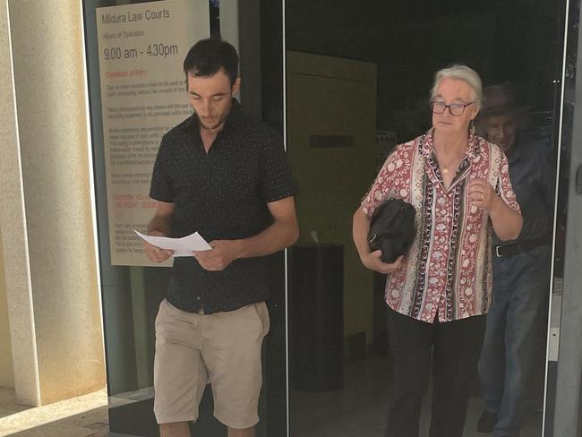 Mildura mechanic Daniel Prevedello and his family leave court with a community corrections order after being discovered with 8.2 grams.