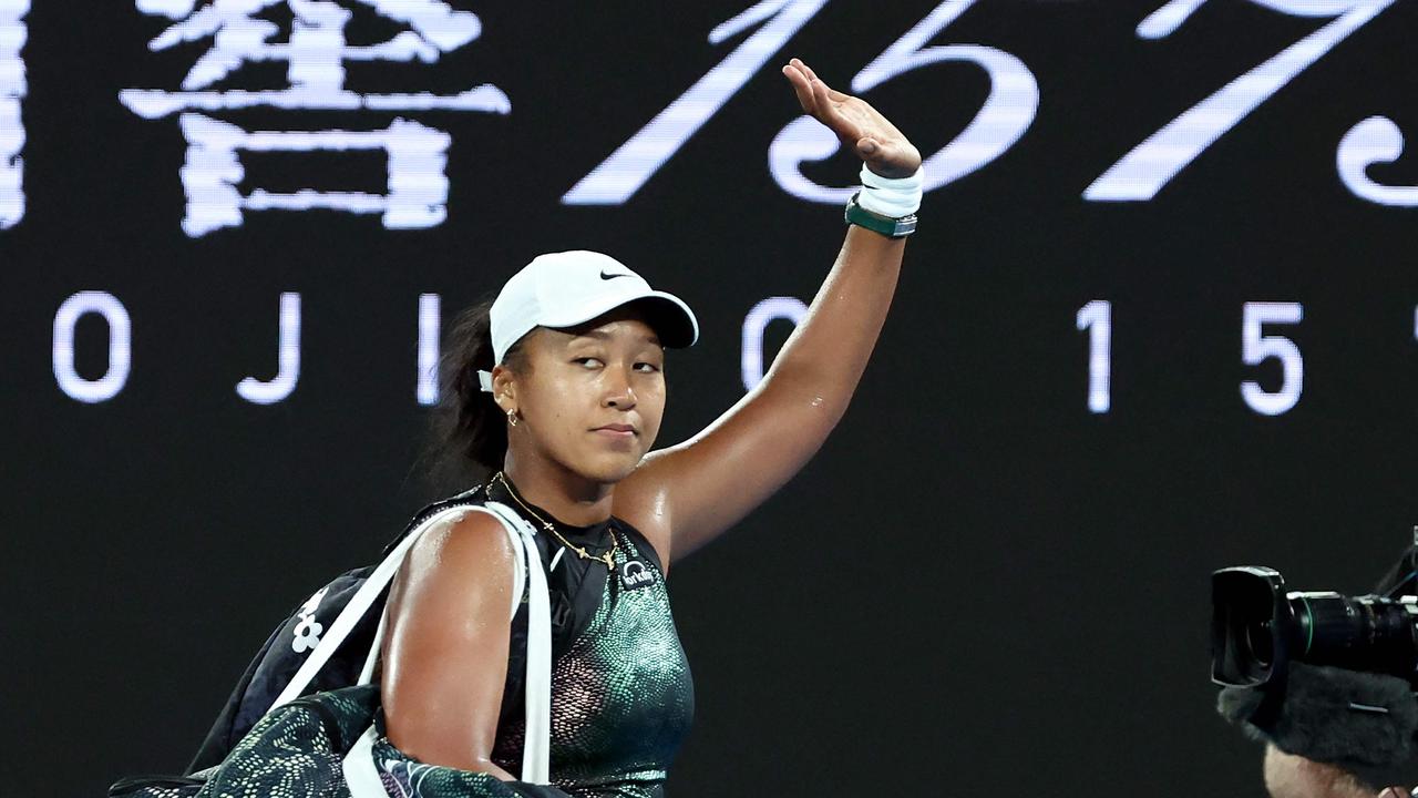 Osaka’s return was short in Melbourne. (Photo by David GRAY / AFP)