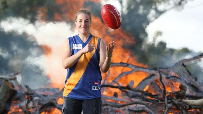 Casey McElroy will appeal against her six-week ban for playing in a men’s team. Picture: Tait Schmaal