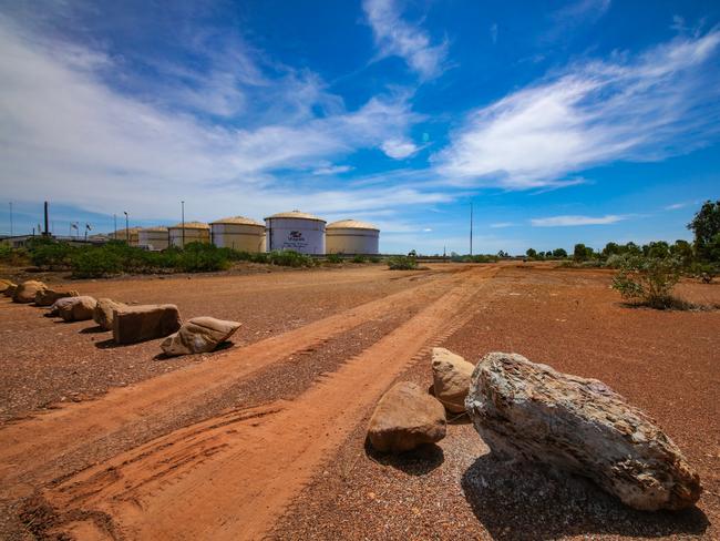 The US Government has awarded a tender to construct a $270 million fuel storage facility in Darwin, to support US defence operations in the region. The Crowley fuel storage facility will be built in the site pictured next to the Volpak site. Picture: Glenn Campbell