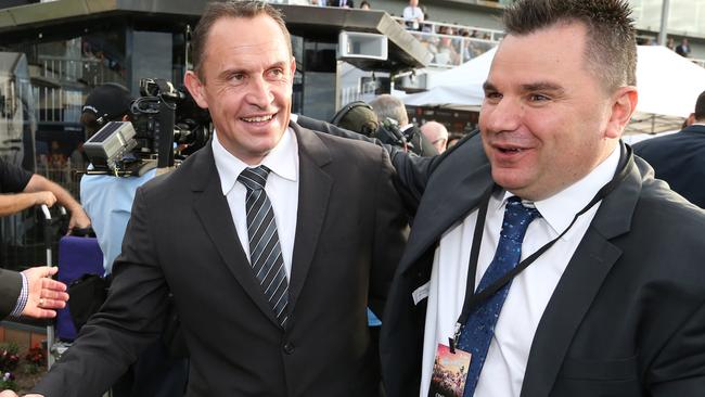 Trainer Chris Waller (left) spoke with the Queen in detail about horse racing while at Royal Ascot.