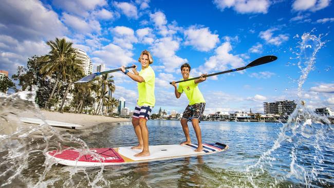 Go Vertical can't wait to teach you and your family how to stand up paddle board. Picture: NIGEL HALLETT