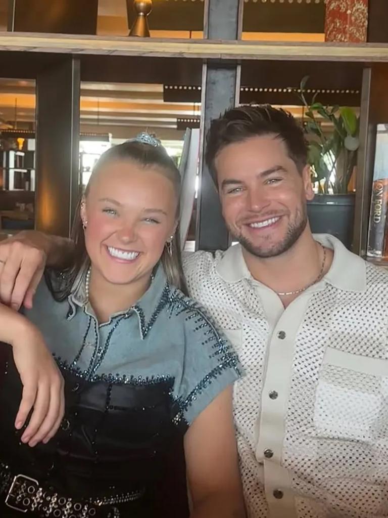 JoJo Siwa and Chris Hughes. Picture: Instagram