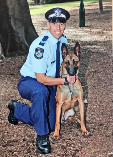 Senior Constable Dellow and Arkie earlier in their careers.