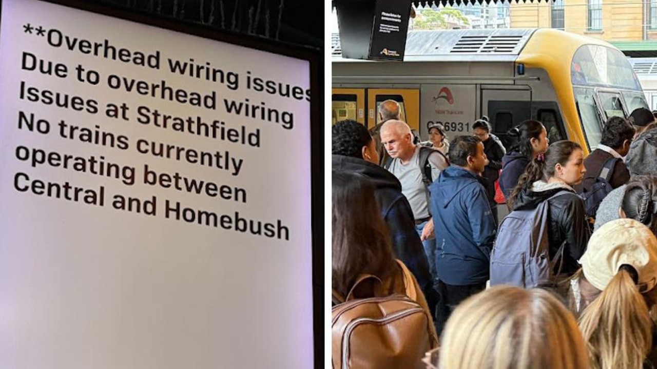 Chaotic scenes as train delays rock Sydney