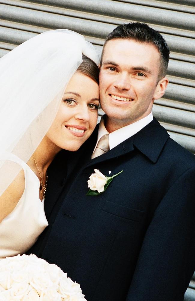 Marlo McCarthy and husband Tony Walshe on their wedding day. Image: Supplied.